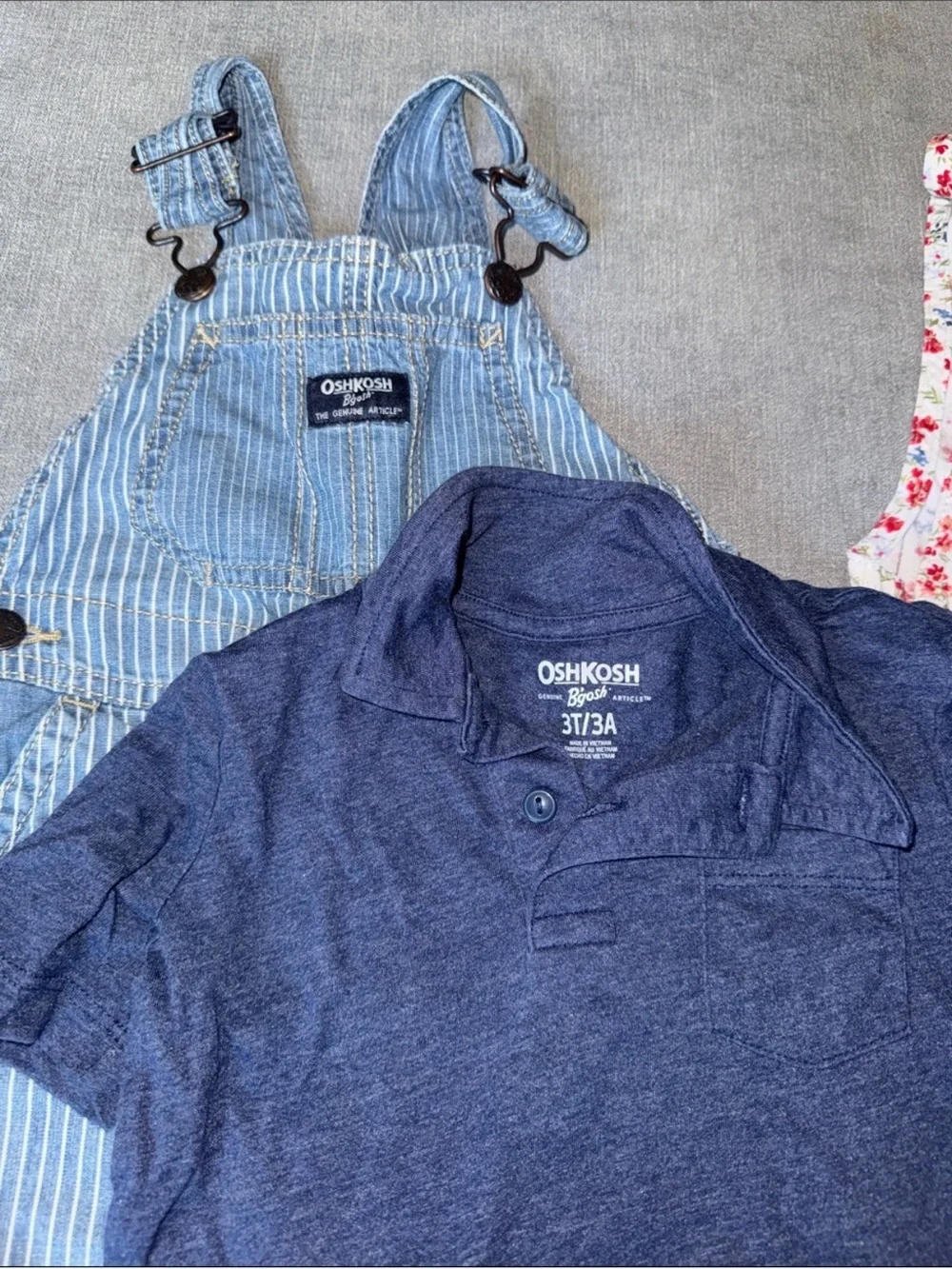 OshKosh B'gosh Boy / Girl Twins Overall Set